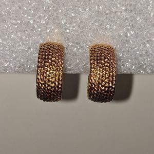 Monet Gold Earrings Clip On